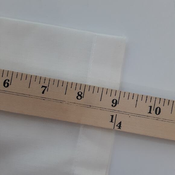 Vintage 80s Lace Collar Sailor White Button Up Shirt Shoulder Pads Edwardian - Picture 11 of 11